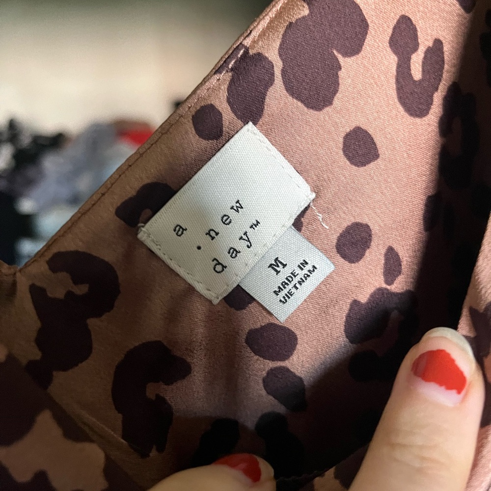 Tan Leopard Print Maxi Dress - Picture 3 of 4